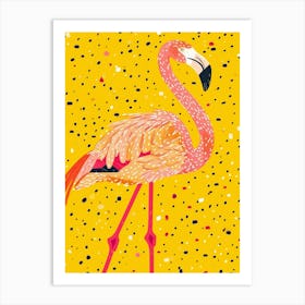 Yellow Flamingo 3 Art Print