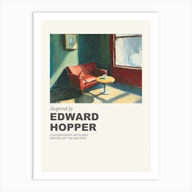 Museum Poster Inspired By Edward Hopper 4 Art Print