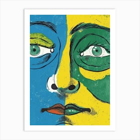 Face Of Brazil Art Print