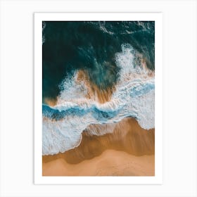 Aerial View Of A Beach 139 Art Print