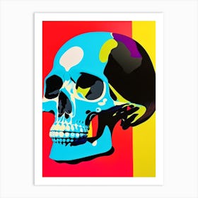 Skull With Pop Art Influences Matisse Style Art Print