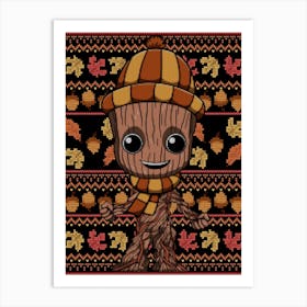 Autumn Groot Sweater Art Print