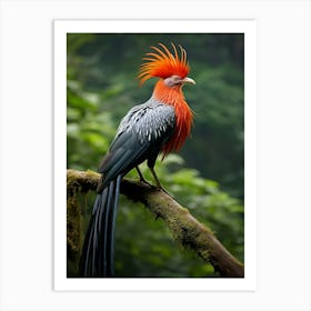 Jungle Symphony: Andean Jungle Bird Wall Print Art Print