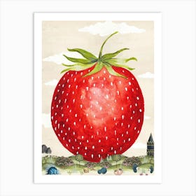 Bosch Giant strawberry Art Print