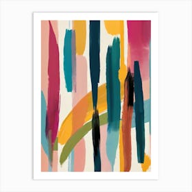 Abstract Brushstrokes 2 Art Print