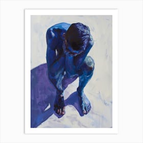 'Blue Man' 3 Art Print