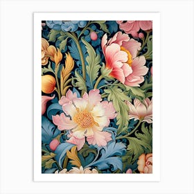 Floral Wallpaper 203 Art Print