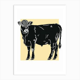 Cow Illustration Art Print