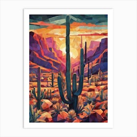 Arizona Cactus 1 Art Print