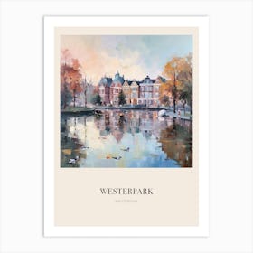 Westerpark Amsterdam Netherlands 3 Vintage Cezanne Inspired Poster Art Print