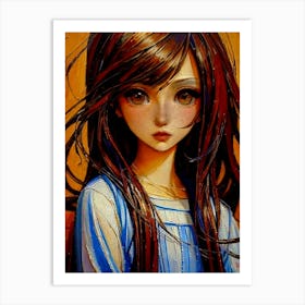 Anime Girl 2 Art Print