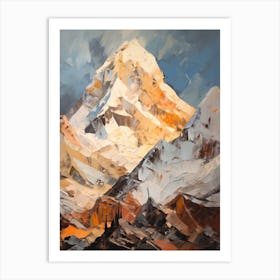Kala Patthar Nepal 3 Mountain Painting Art Print
