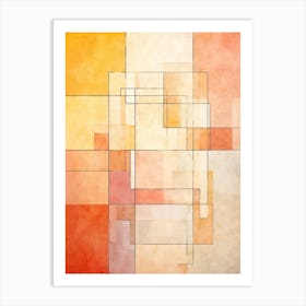 Mondrian Abstract Geometric Illustration 5 Art Print