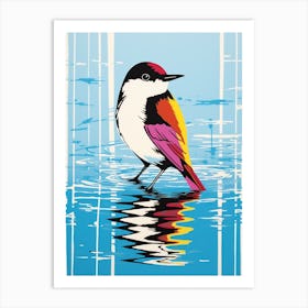 Andy Warhol Style Bird Dipper 1 Art Print