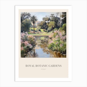 Royal Botanic Gardens Sydney Australia 3 Vintage Cezanne Inspired Poster Art Print