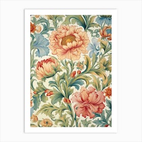 Floral Wallpaper 96 Art Print