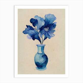 Blue Flower 2 Art Print