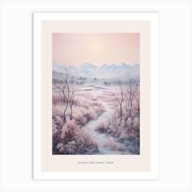 Dreamy Winter National Park Poster  Denali National Park United States 3 Art Print