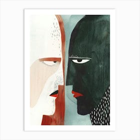 Two Faces 35 Art Print