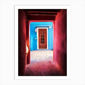 Door At The End Of A Passage Burano Art Print