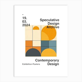 Speculative Design Archive Abstract Poster 01 Art Print