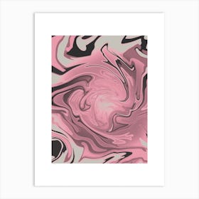 Pink Swirl Art Print