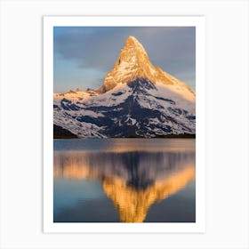 Matterhorn Reflected In Lake Art Print