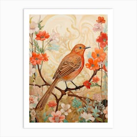 Hermit Thrush 1 Detailed Bird Painting Art Print