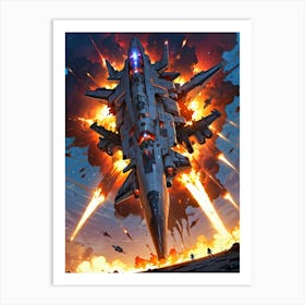 Space Battle 1 Art Print