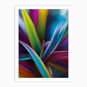 Colorful Leaves Of A Plant Art Print