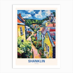 Shanklin England 5 Uk Travel Poster Art Print