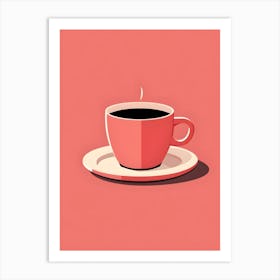 Minimalistic Cup Of Coffee 3 Art Print