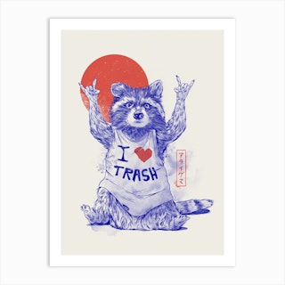 Trash Pandas Art Cards