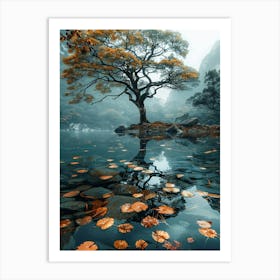 Tree In The Water 3 Art Print