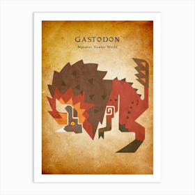 Gastodon Vintage Art Print