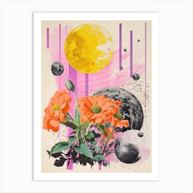 Abstract Landscape Risograph Style 39 Art Print