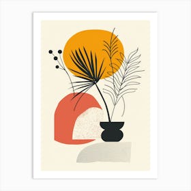 Palms And Pots Art Print