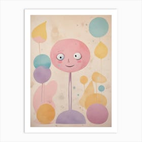 Pink Alien Art Print