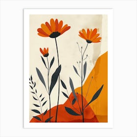 Namaqualand Daisy Groovy 6 Art Print