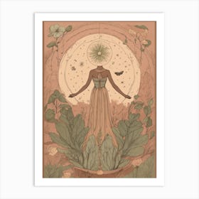 Shamanic Woman Boho Art Print
