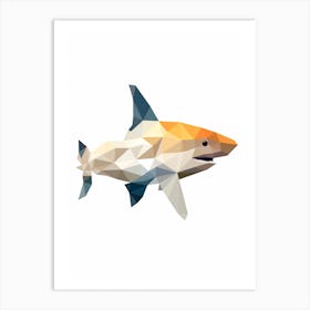 Minimalist Shark Shape 1 Art Print