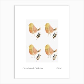 Cute Animals Collection Chick 4 Art Print