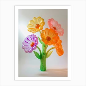 Dreamy Inflatable Flowers Calendula 3 Art Print