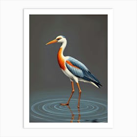 Heron Art Print