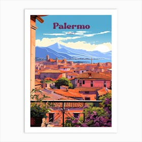 Palermo Italy Romantic Travel Art Art Print