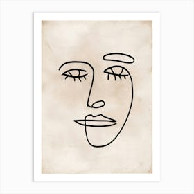 Face Of A Woman Art Print