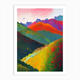 Dolomiti Bellunesi National Park 1 Italy Abstract Colourful Art Print