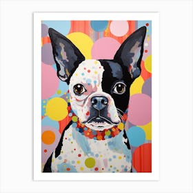 Boston Terrier Pop Art Inspired 1 Art Print