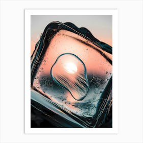 Ice Cube At Sunset 1 Art Print