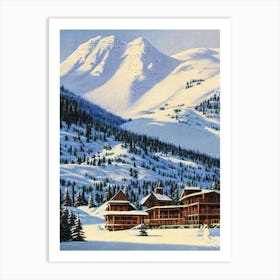 Snowshoe, Usa Ski Resort Vintage Landscape 2 Skiing Poster Art Print